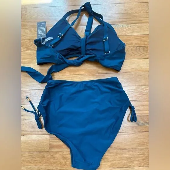 Blooming Jelly Womens High Waisted Bikini Set Two Piece Swimsuit NWT - Picture 5 of 7